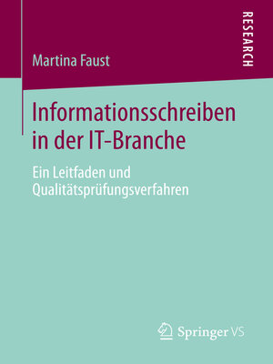 cover image of Informationsschreiben in der IT-Branche